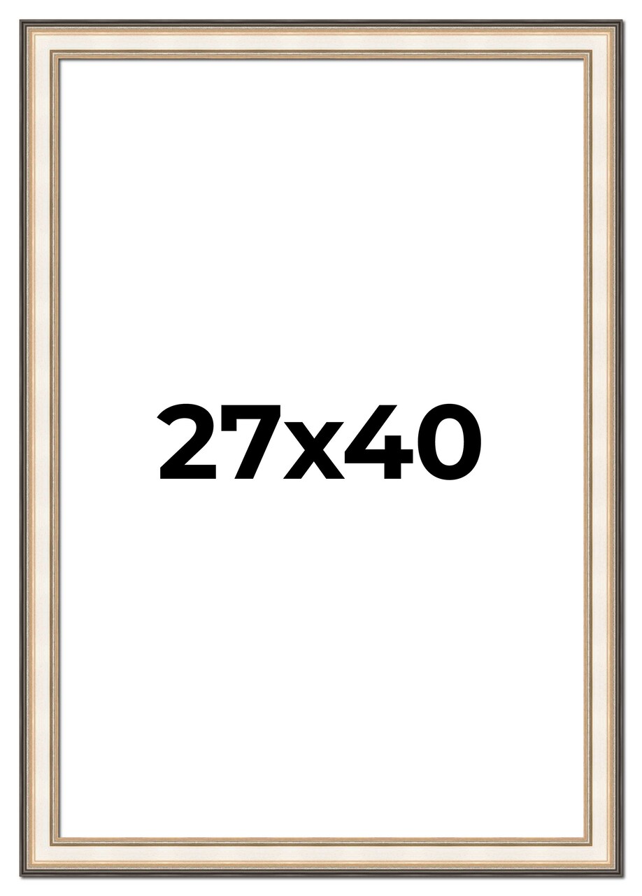 Contemporary Silver Picture Frame - UV Acrylic, Foam Board Backing, Hanging Hardware